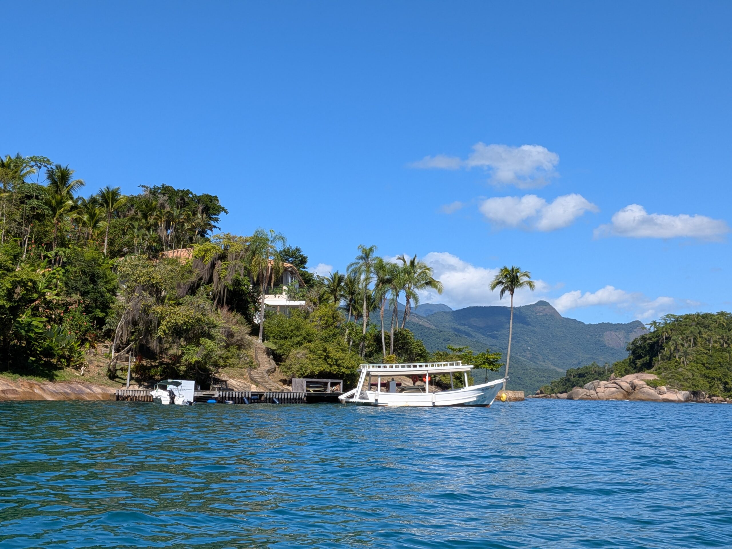 Boat on open water