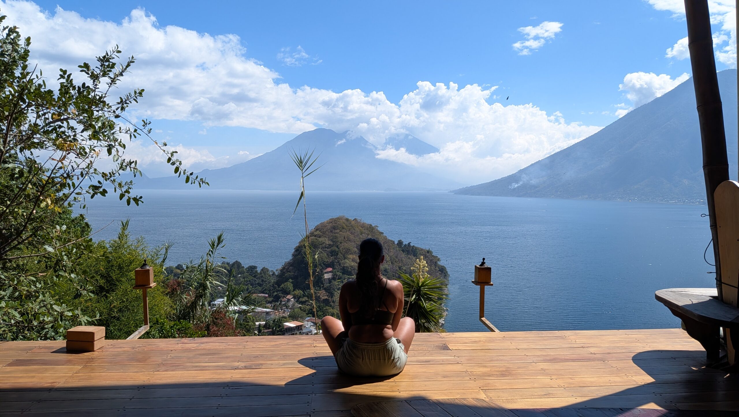 Yoga at Eagle's Nest and lake views
