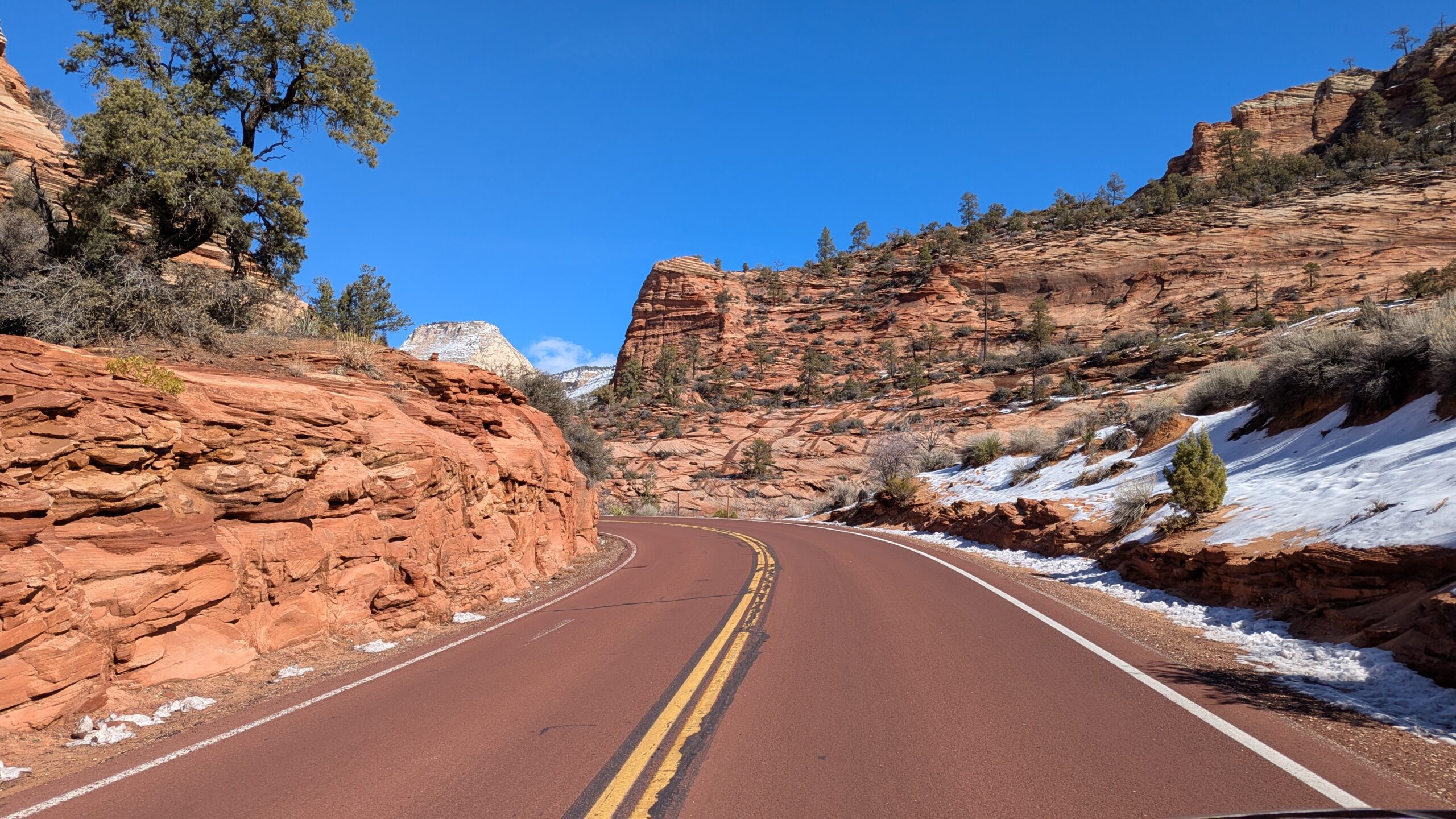 Open road, golden hour