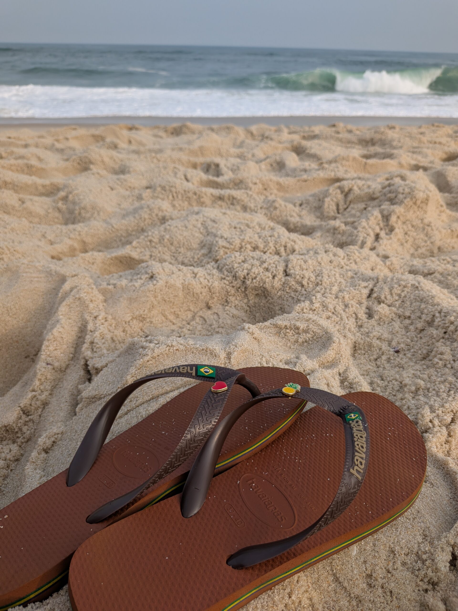 Havaianas by a pool or beach